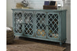 Mirimyn Antique Teal Accent Cabinet - T505-762 - Lara Furniture