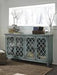 Mirimyn Antique Teal Accent Cabinet - T505-762 - Lara Furniture