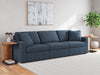 Modmax 3-Piece Sectional with Ottoman in Ink - PKG020714