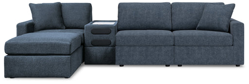 Modmax 4-Piece Sectional with Ottoman in Ink - PKG020723