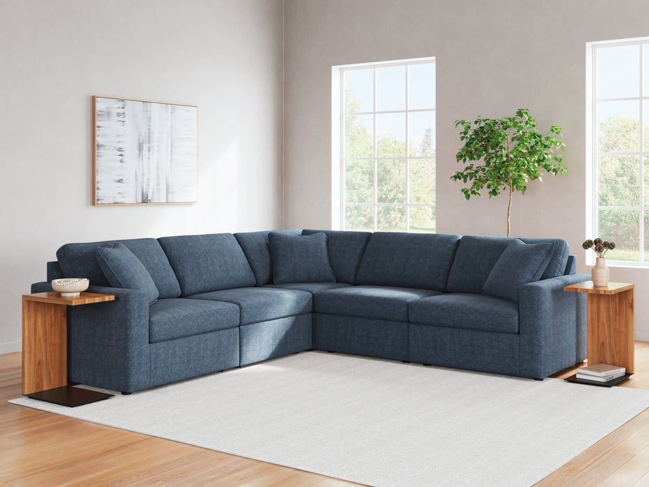 Modmax 5-Piece Sectional with Ottoman in Ink - PKG020658