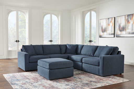 Modmax 5-Piece Sectional with Ottoman in Ink - PKG020658