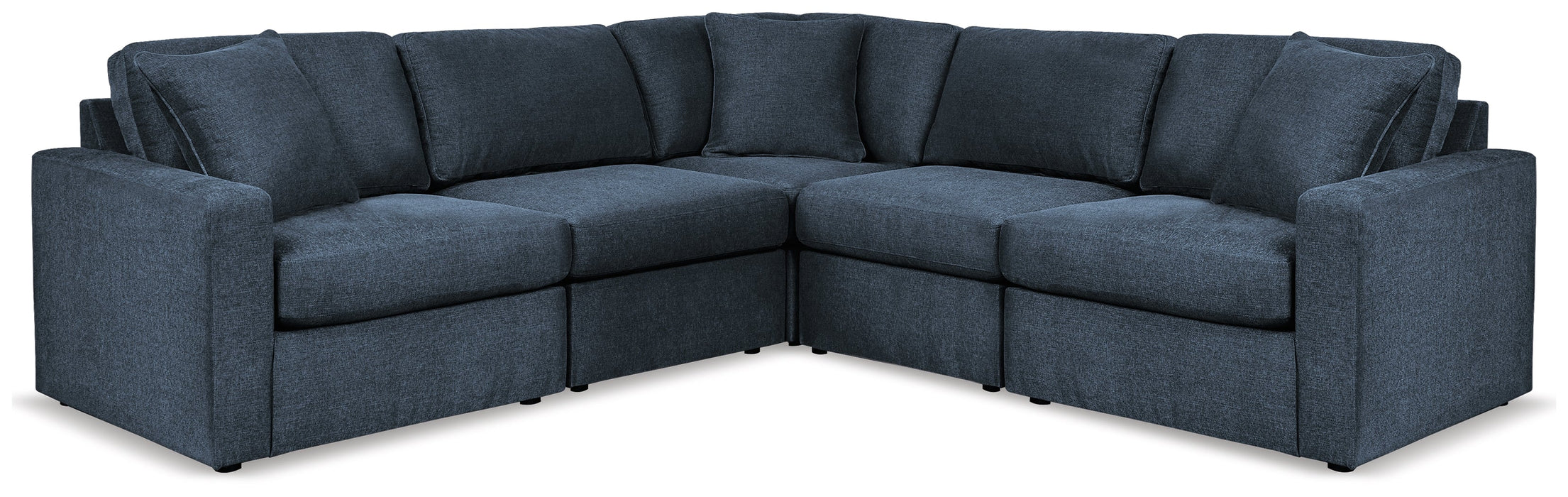 Modmax 5-Piece Sectional with Ottoman in Ink - PKG020658