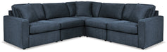 Modmax 5-Piece Sectional with Ottoman in Ink - PKG020658