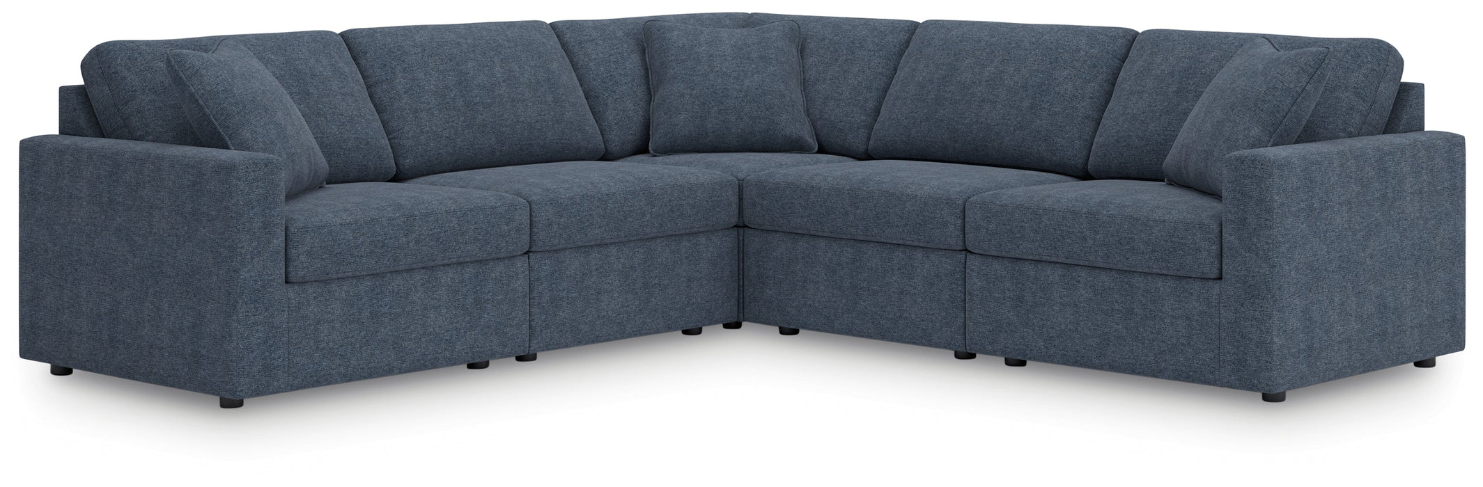 Modmax 5-Piece Sectional with Ottoman in Ink - PKG020658