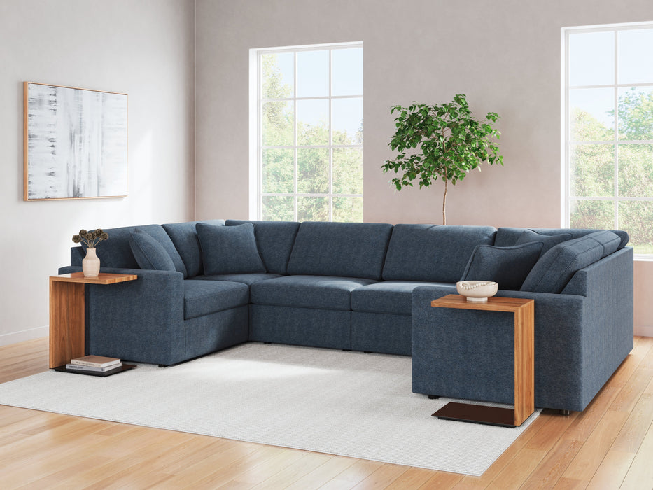 Modmax 6-Piece Sectional with Ottoman in Ink - PKG020666