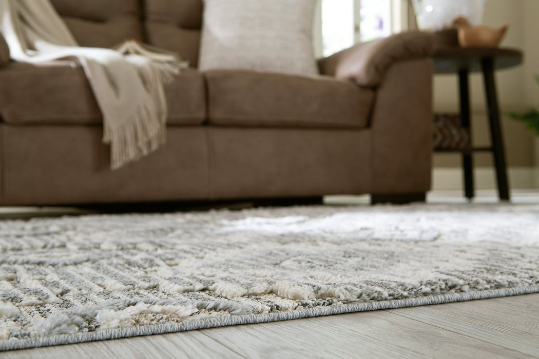 Monwick Cream/Gray Medium Rug - R403742 - Lara Furniture