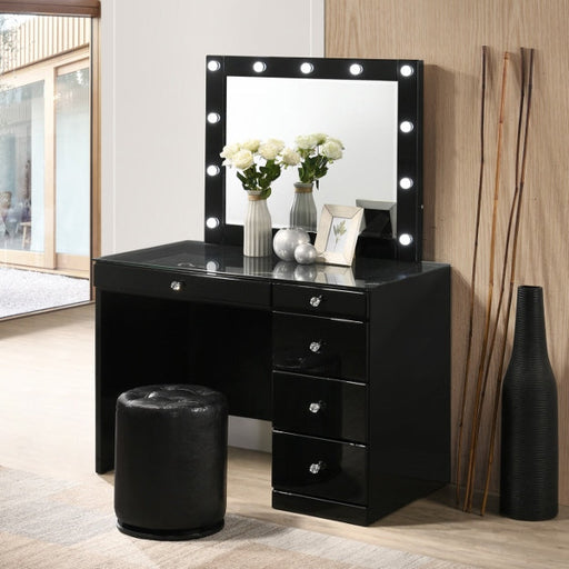 Morgan Black Vanity small - Lara Furniture