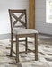 Moriville Beige Counter Height Bar Stool (Set of 2) - D631-124 - Lara Furniture