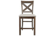 Moriville Beige Counter Height Bar Stool (Set of 2) - D631-124 - Lara Furniture