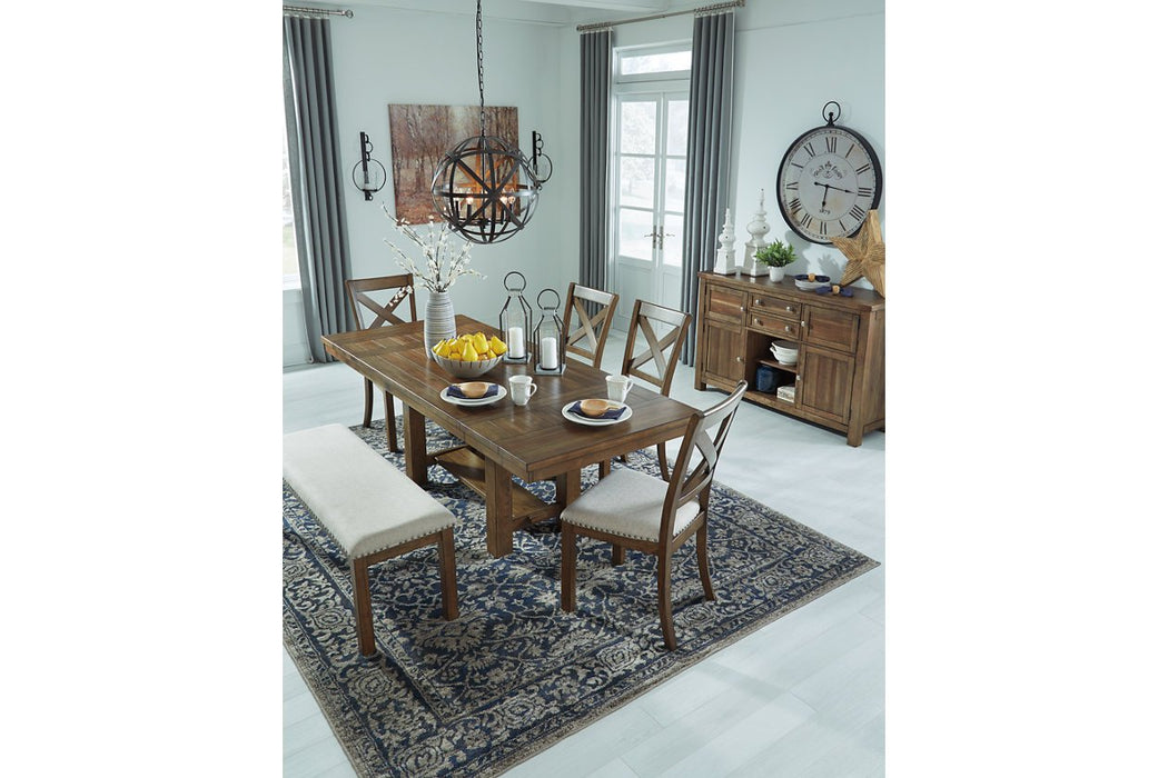 Moriville Grayish Brown Dining Extension Table - D631-45 - Lara Furniture