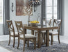 Moriville Grayish Brown Dining Room Set - Lara Furniture