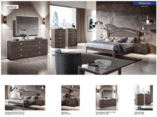 Nabucco Night Bedroom Silver Birch By Camelgroup – Italy Set - Lara Furniture