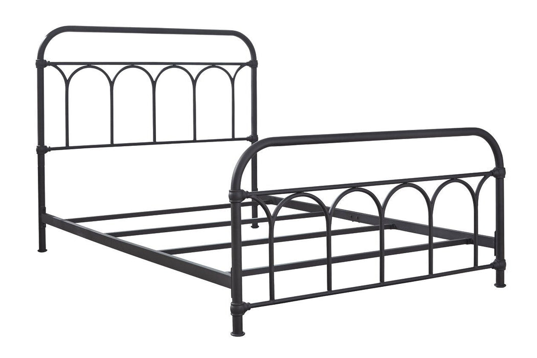 Nashburg Black Full Metal Bed - B280-672 - Lara Furniture