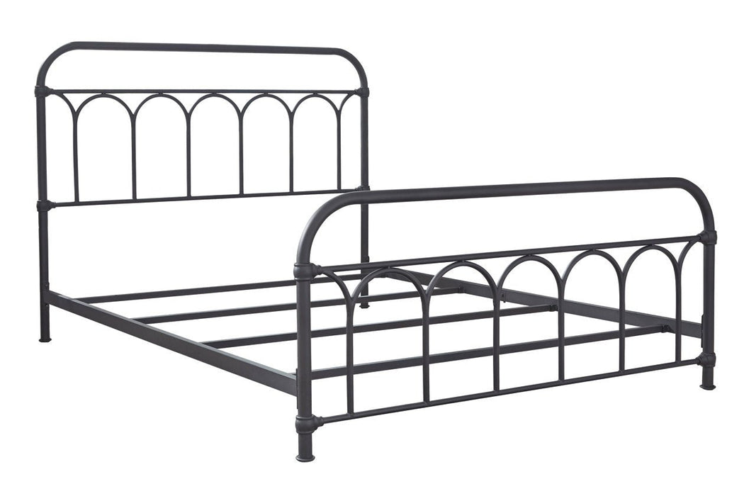 Nashburg Black Queen Metal Bed - B280-681 - Lara Furniture