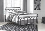 Nashburg Black Queen Metal Bed - B280-681 - Lara Furniture