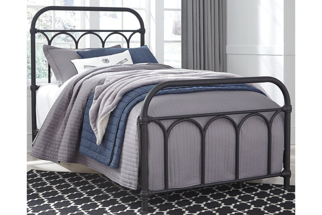 Nashburg Black Twin Metal Bed - B280-671 - Lara Furniture