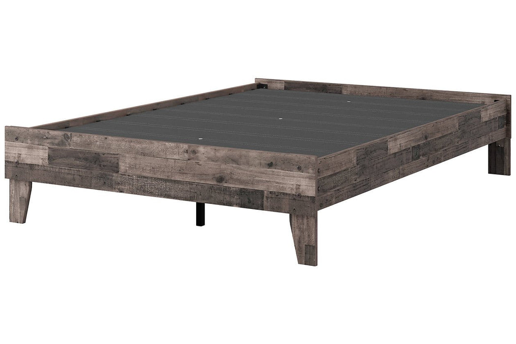 Neilsville Multi Gray Full Platform Bed - EB2120-112 - Lara Furniture