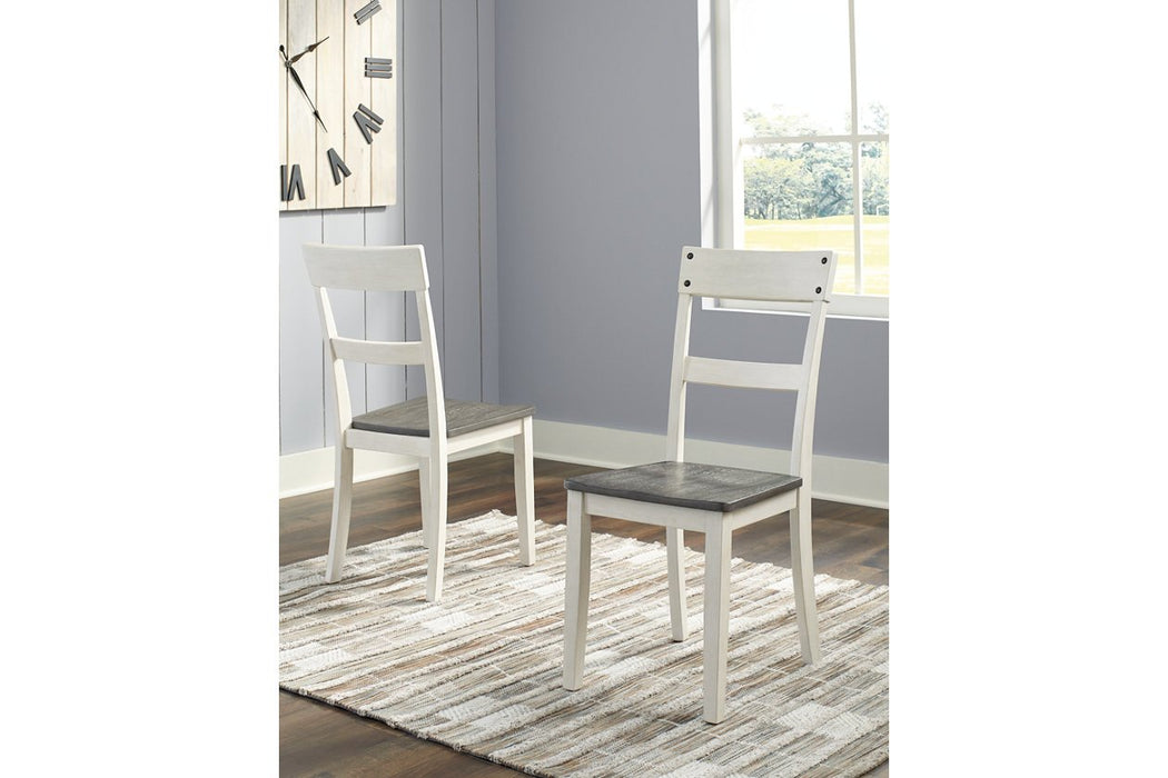 Nelling Two-tone Dining Chair (Set of 2) - D287-01 - Lara Furniture