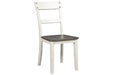 Nelling Two-tone Dining Chair (Set of 2) - D287-01 - Lara Furniture