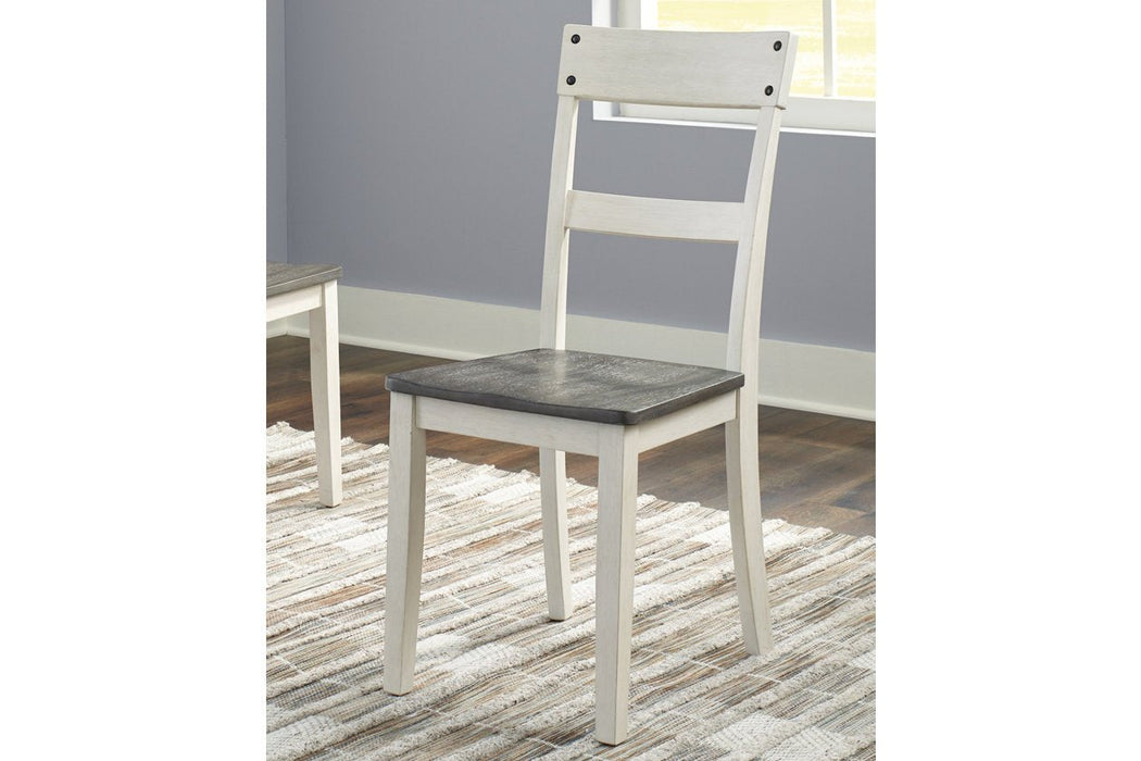 Nelling Two-tone Dining Chair (Set of 2) - D287-01 - Lara Furniture