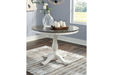 Nelling Two-tone Dining Table Base - D287-15B - Lara Furniture