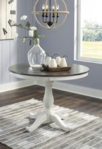 Nelling Two-tone Dining Table Base - D287-15B - Lara Furniture