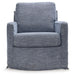 Nenana Next-Gen Nuvella Swivel Glider Accent Chair - A3000646