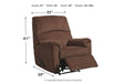 Nerviano Chocolate Recliner - 1080229 - Lara Furniture