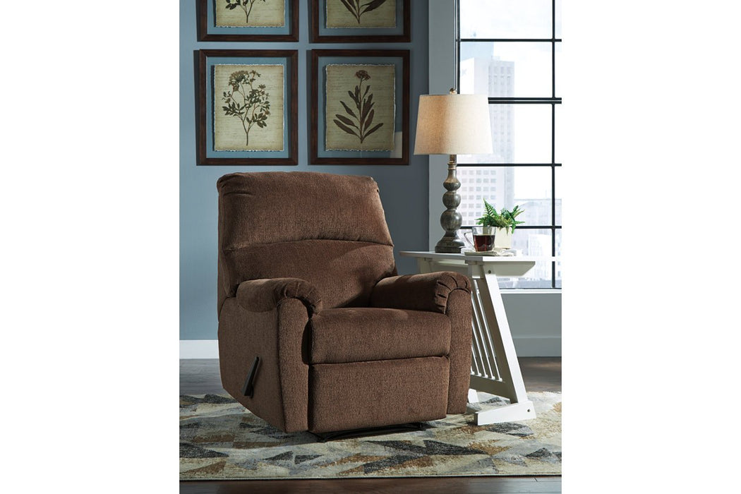 Nerviano Chocolate Recliner - 1080229 - Lara Furniture