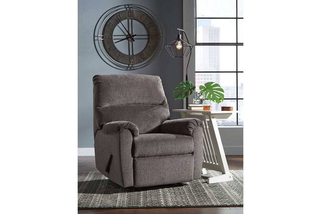 Nerviano Gray Recliner - 1080329 - Lara Furniture