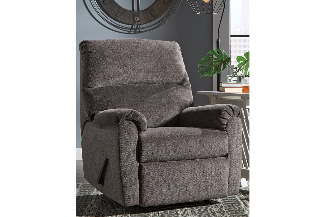 Nerviano Gray Recliner - 1080329 - Lara Furniture