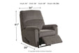 Nerviano Gray Recliner - 1080329 - Lara Furniture