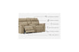 Next-Gen DuraPella Sand Power Reclining Loveseat with Console - 5930218 - Lara Furniture