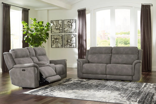 Next-Gen DuraPella Slate Power Reclining Living Room Set - Lara Furniture