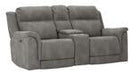 Next-Gen DuraPella Slate Power Reclining Loveseat with Console - 5930118 - Lara Furniture