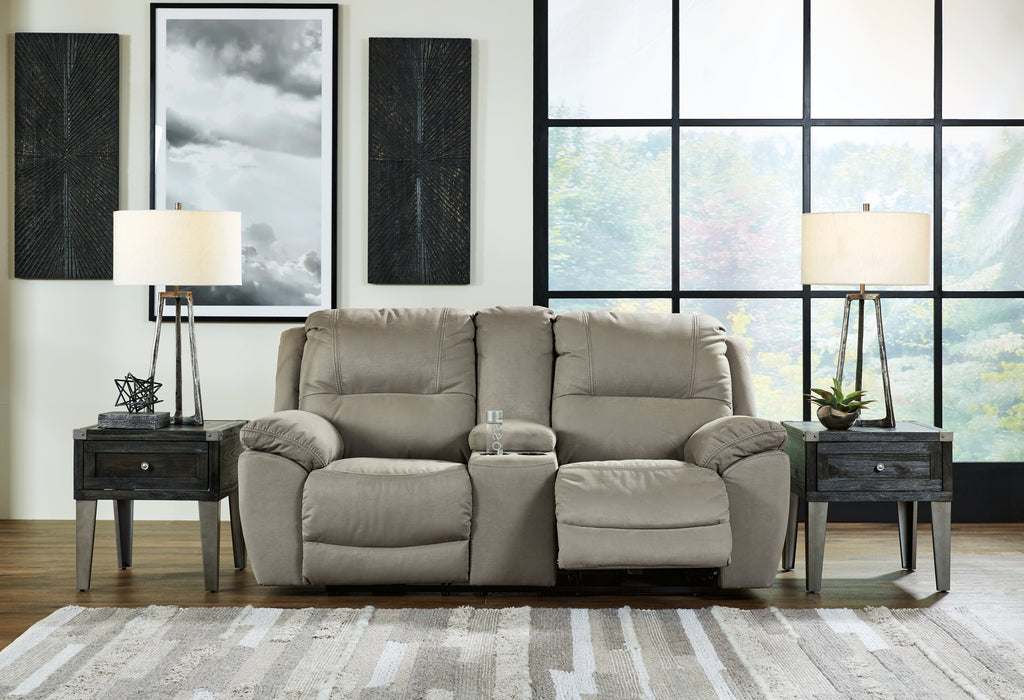 Next-Gen Gaucho Reclining Loveseat with Console - 5420394 - Lara Furniture