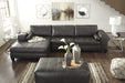 Nokomis Charcoal LAF Sectional - Lara Furniture