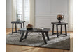 Noorbrook Black/Pewter Table (Set of 3) - T351-13 - Lara Furniture