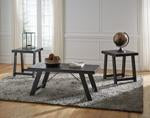 Noorbrook Black/Pewter Table (Set of 3) - T351-13 - Lara Furniture