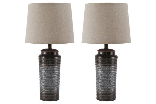 Norbert Gray Table Lamp (Set of 2) - L204064 - Lara Furniture