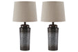 Norbert Gray Table Lamp (Set of 2) - L204064 - Lara Furniture