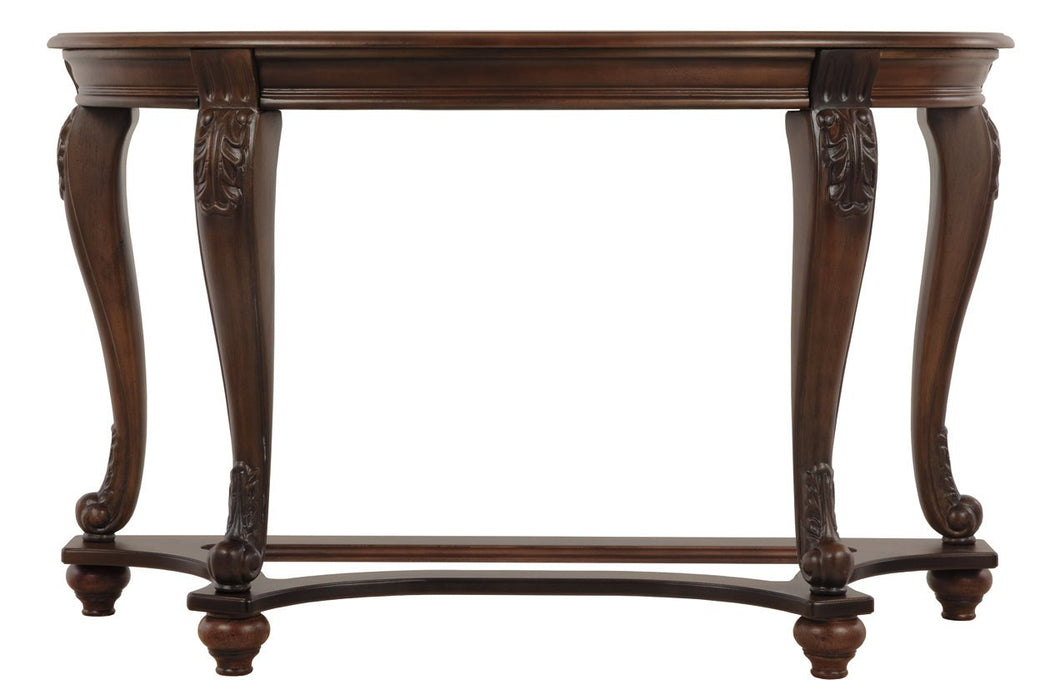 Norcastle Dark Brown Sofa/Console Table - T499-4 - Lara Furniture