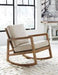 Novelda Neutral Rocker Accent Chair - A3000081 - Lara Furniture