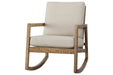 Novelda Neutral Rocker Accent Chair - A3000081 - Lara Furniture