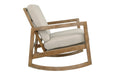 Novelda Neutral Rocker Accent Chair - A3000081 - Lara Furniture