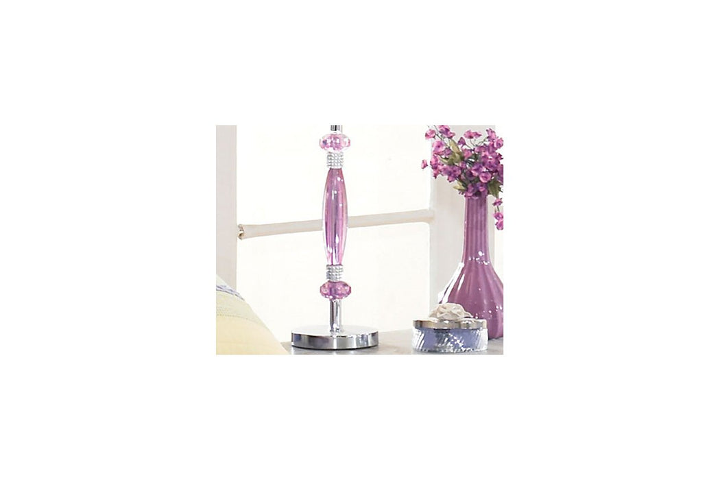 Nyssa Purple Table Lamp - L801524 - Lara Furniture