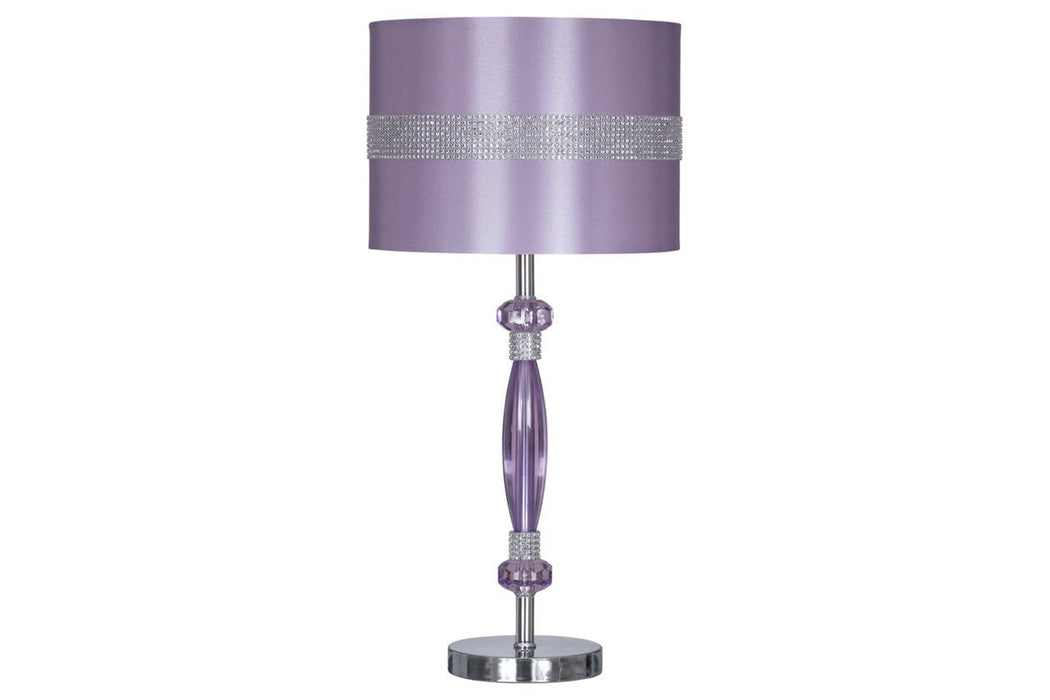 Nyssa Purple Table Lamp - L801524 - Lara Furniture