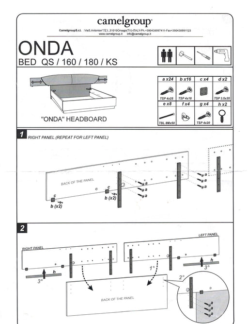 Onda Drop Bedroom White Set - Lara Furniture