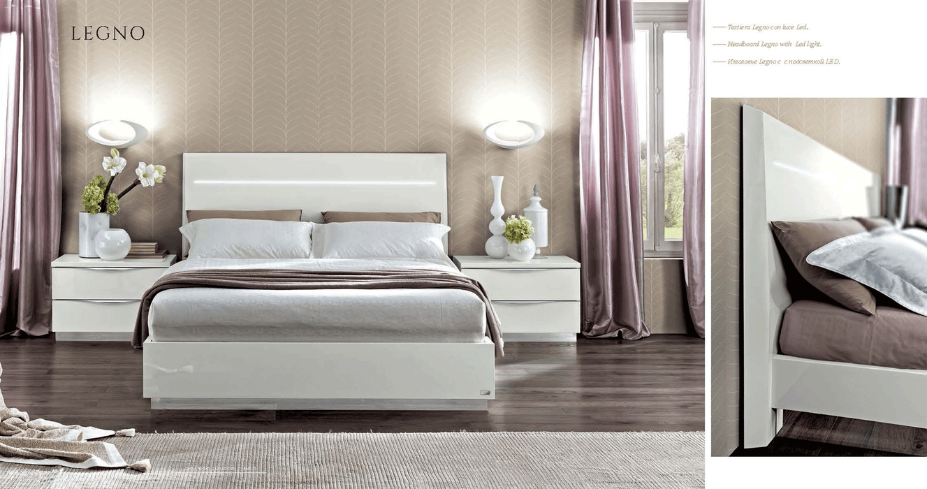 Onda Legno White Bedroom Set - Lara Furniture